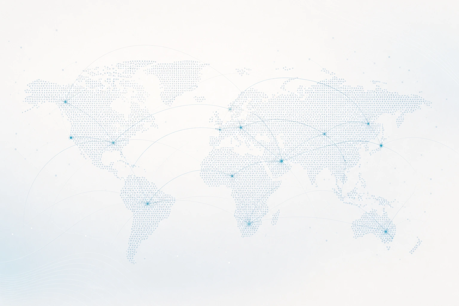 Abstract global network representing international RFQ communication